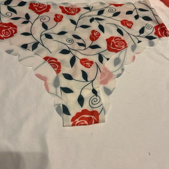 Morvia 3pk Floral Blue Colors High Leg Woman’s panties XXL Lingerie Seamless - Picture 10 of 10